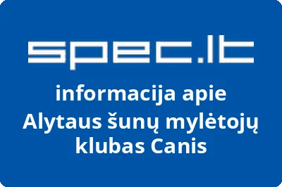 Alytaus šunų mylėtojų klubas Canis