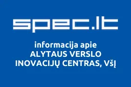 ALYTAUS VERSLO INOVACIJŲ CENTRAS, VšĮ | spec.lt