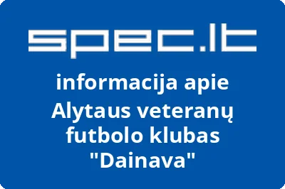 Alytaus veteranų futbolo klubas Dainava | spec.lt