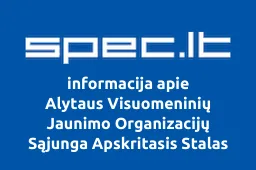 Alytaus Visuomeninių Jaunimo Organizacijų Sąjunga Apskritasis Stalas