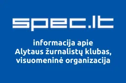 Alytaus žurnalistų klubas, visuomeninė organizacija | spec.lt