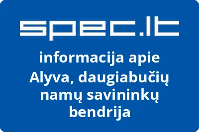Alyva, daugiabučių namų savininkų bendrija | spec.lt