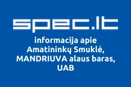 Amatininkų Smuklė, MANDRIUVA alaus baras, UAB | spec.lt