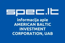 AMERICAN BALTIC INVESTMENT CORPORATION, UAB iliustracija