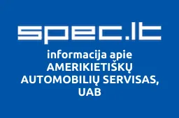 AMERIKIETIŠKŲ AUTOMOBILIŲ SERVISAS, UAB | spec.lt