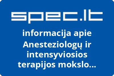 Anesteziologų ir intensyviosios terapijos mokslo klubas