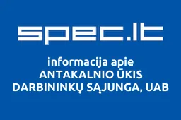 ANTAKALNIO ŪKIS DARBININKŲ SĄJUNGA, UAB | spec.lt