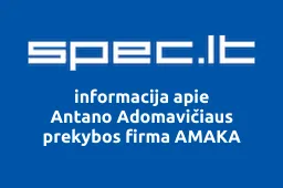 Antano Adomavičiaus prekybos firma AMAKA | spec.lt
