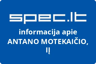 ANTANO MOTEKAIČIO, IĮ