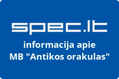 Antikos orakulas, MB | spec.lt