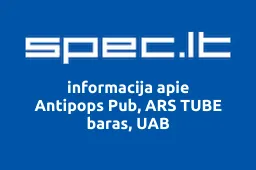 Antipops Pub, ARS TUBE baras, UAB iliustracija