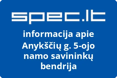 Anykščių g. 5-ojo namo savininkų bendrija