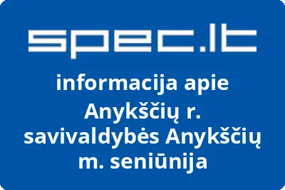 Anykščių r. savivaldybės Anykščių m. seniūnija