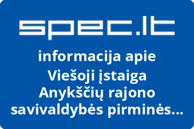 Anykščių rajono savivaldybės pirminės sveikatos priežiūros centras, VŠĮ