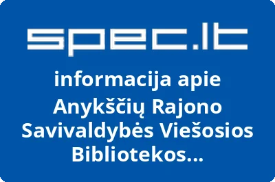 Anykščių Rajono Savivaldybės Viešosios Bibliotekos Darbuotojų Profesinė Sąjunga