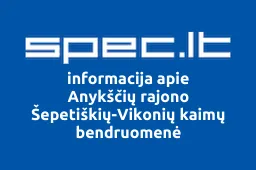 Anykščių rajono Šepetiškių-Vikonių kaimų bendruomenė | spec.lt