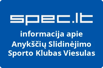 Anykščių slidinėjimo sporto klubas Viesulas | spec.lt