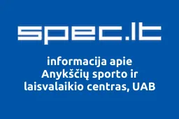 Anykščių sporto ir laisvalaikio centras, UAB | spec.lt