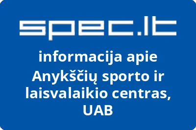 Anykščių sporto ir laisvalaikio centras, UAB