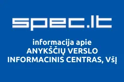 ANYKŠČIŲ VERSLO INFORMACINIS CENTRAS, VšĮ | spec.lt