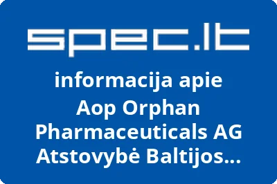 Aop Orphan Pharmaceuticals AG Atstovybė Baltijos Šalims