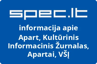 Apart, Kultūrinis Informacinis Žurnalas, Apartai, VŠĮ