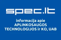 APLINKOSAUGOS TECHNOLOGIJOS ir KO, UAB | spec.lt