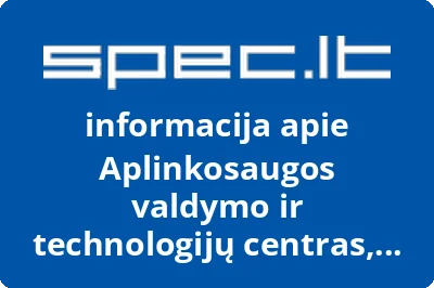 Aplinkosaugos valdymo ir technologijų centras, VŠĮ