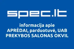 APRĖDAI, parduotuvė, UAB PREKYBOS SALONAS OKVIL | spec.lt