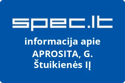 APROSITA, G. Štuikienės, IĮ