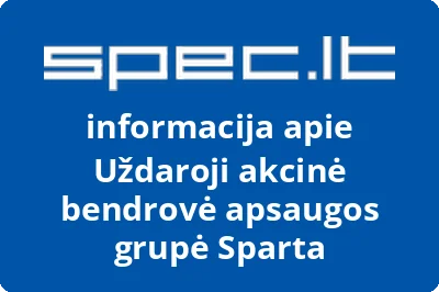 apsaugos grupė Sparta, UAB
