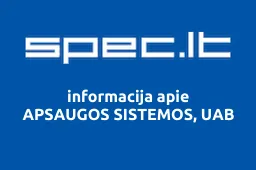 APSAUGOS SISTEMOS, UAB | spec.lt