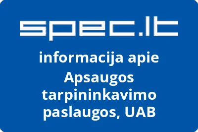 Apsaugos tarpininkavimo paslaugos, UAB