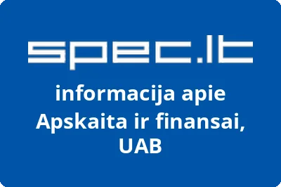 Apskaita ir finansai, UAB