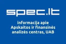Apskaitos ir finansinės analizės centras, UAB iliustracija
