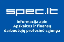 Apskaitos ir finansų darbuotojų profesinė sąjunga iliustracija