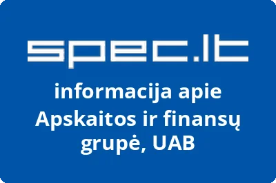 Apskaitos ir finansų grupė, UAB