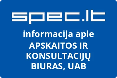 APSKAITOS IR KONSULTACIJŲ BIURAS, UAB