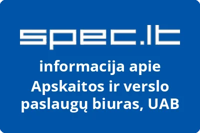 Apskaitos ir verslo paslaugų biuras, UAB