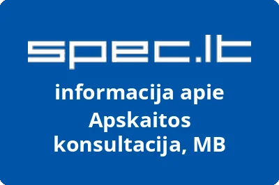 Apskaitos konsultacija, MB