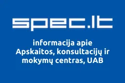 Apskaitos, konsultacijų ir mokymų centras, UAB | spec.lt