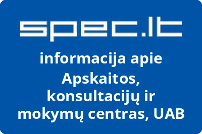 Apskaitos, konsultacijų ir mokymų centras, UAB