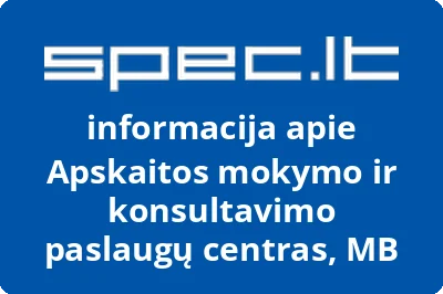 Apskaitos mokymo ir konsultavimo paslaugų centras, MB