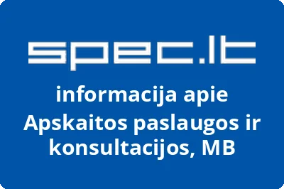 Apskaitos paslaugos ir konsultacijos, MB