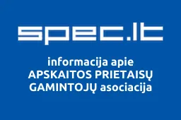 APSKAITOS PRIETAISŲ GAMINTOJŲ asociacija | spec.lt