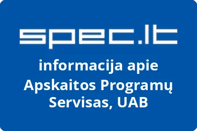 Apskaitos programų servisas, UAB