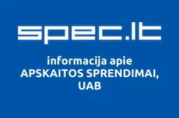 APSKAITOS SPRENDIMAI, UAB | spec.lt