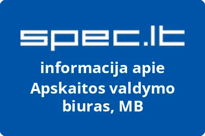 Apskaitos valdymo biuras, MB