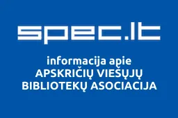 APSKRIČIŲ VIEŠŲJŲ BIBLIOTEKŲ ASOCIACIJA | spec.lt