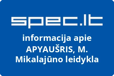 APYAUŠRIS, M. Mikalajūno leidykla